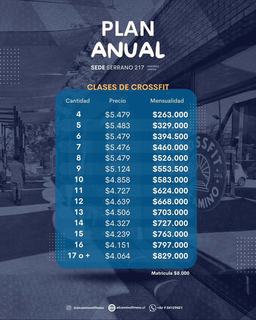 Plan Anual - Clases de CrossFit