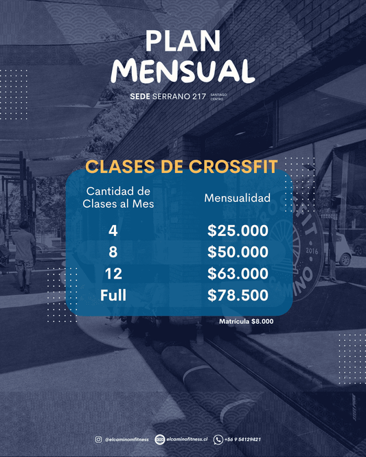 Plan Mensual - Clases de CrossFit