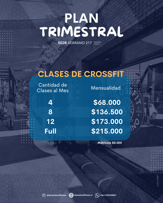 Plan Trimestral - Clases de CrossFit